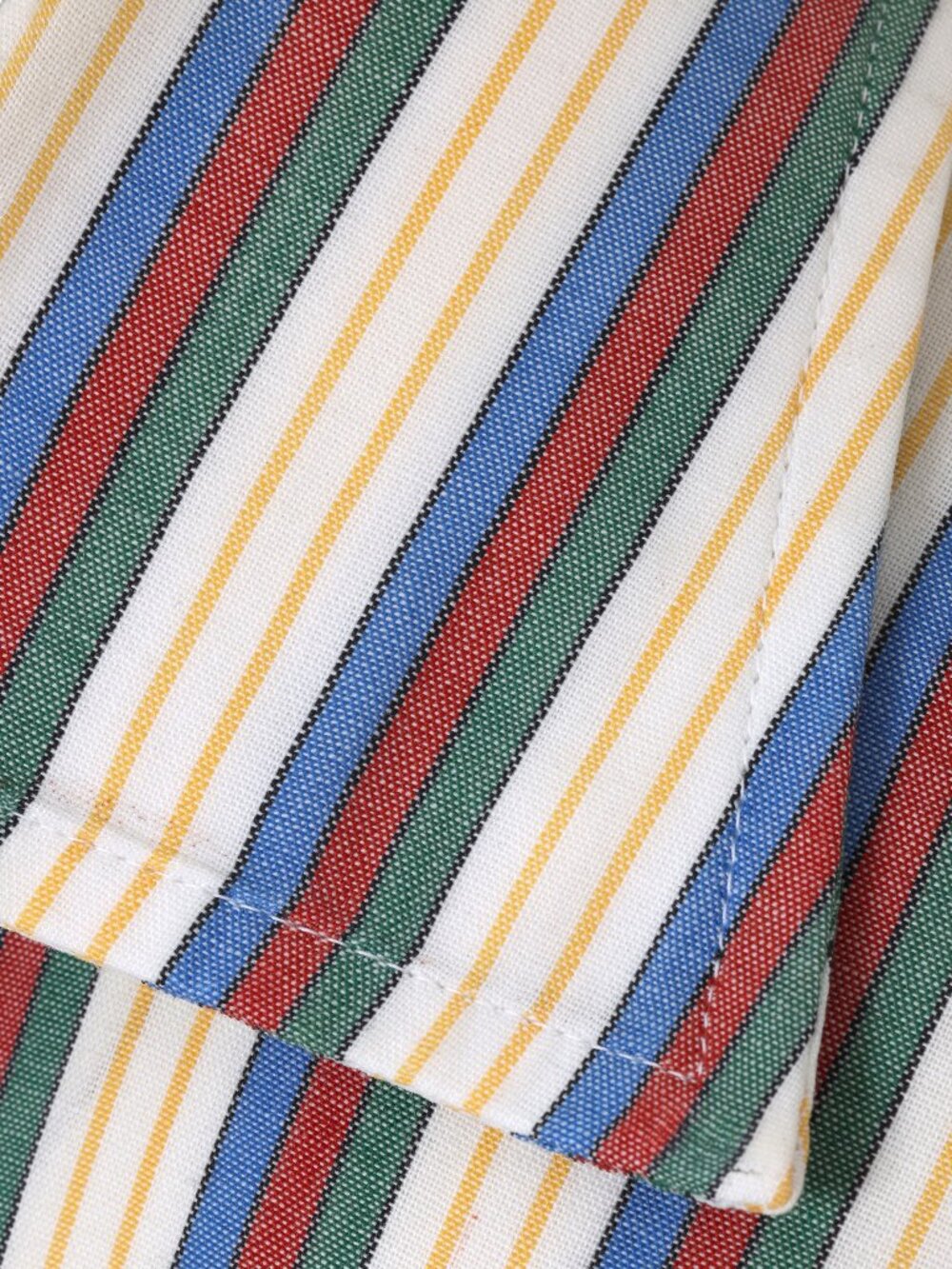 1970–1975, Warp Stripe Open-Set Staple-Fibre Resort Shirt